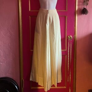 Osklen Brazil High waist wide leg linen pants size 28” waist